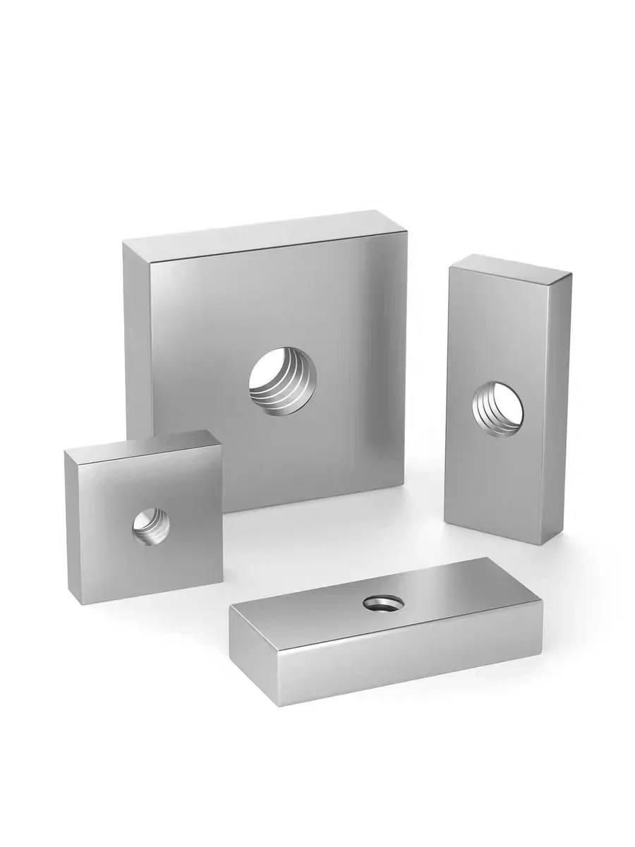 

M4 M5 M6 M8 304 Stainless Steel Thin Square Nut, Sliding Block T Nut, Durable Aluminum Profile Connection Fittings