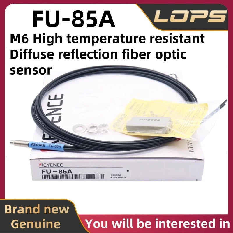 FU-85A KEYENCE M6 High temperature resistant Diffuse reflection fiber optic sensor,welcome to consult