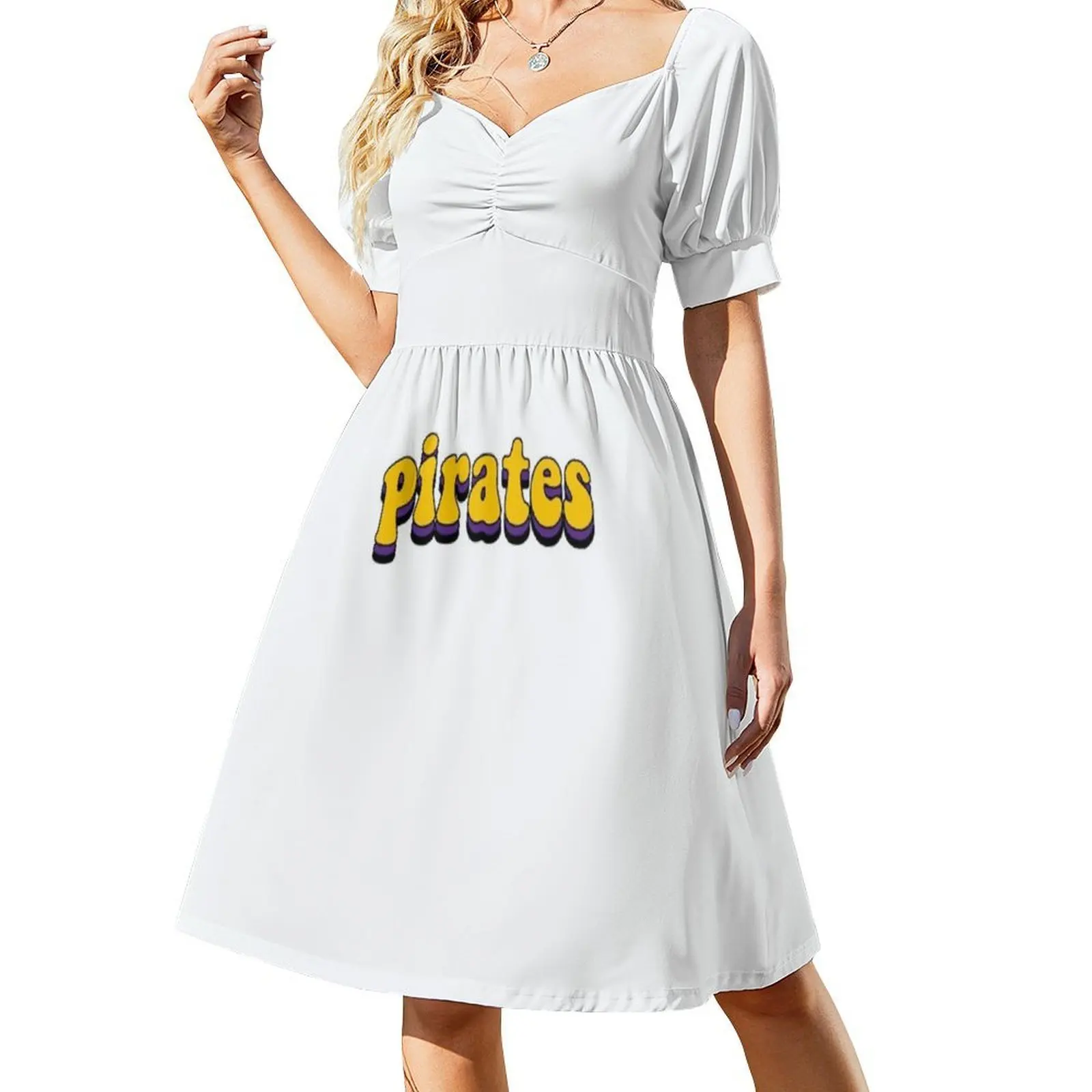 فستان كاجوال على الطراز الكوري لقراصنة Ecu غير تقليدي للنساء فساتين بسيطة يومية للمكتب للسيدات غير تقليدية عتيقة من Ecu East Carolina #2