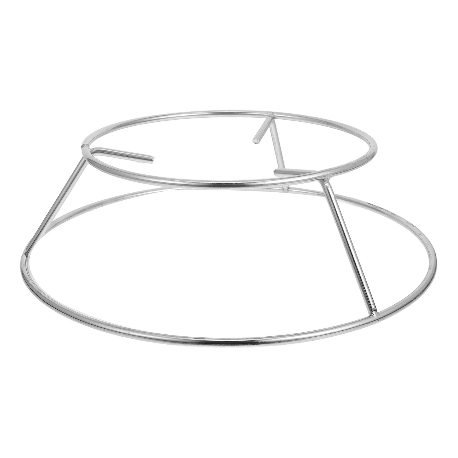 

1pc Stainless Steel Pot Rack Round Camping Boiler Cooking Corner Rack Wok Household Bottom Suitable Outdoor Home Use