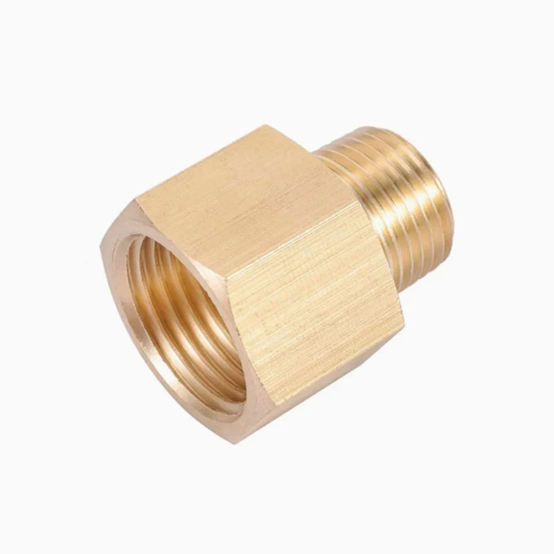 

CNC Manufacturing Suppliers Companies Prototype machining Brass Precision Turned Hexagonal Reducing Threaded Connector