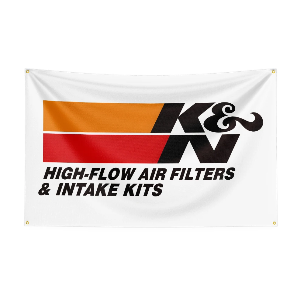 3X5 FT K&N Flag Polyester Printed Auto Parts  Banner For Decor