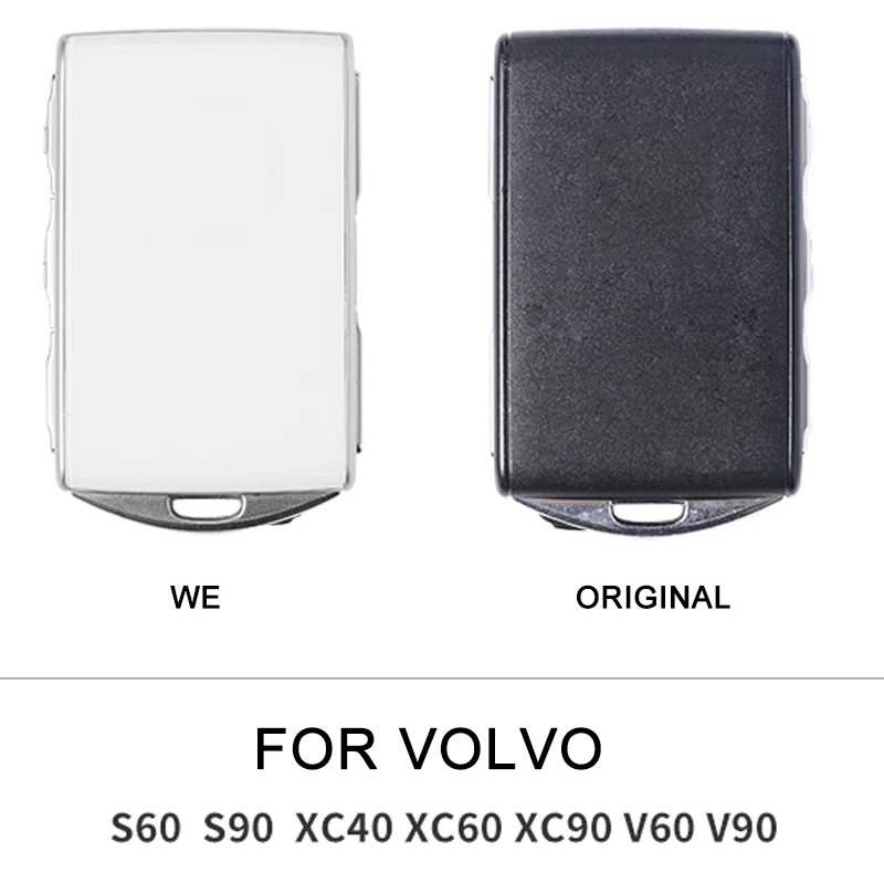 For Volvo Car Key Case Cover Zinc Alloy Key Shell Case For Volvo XC60 S60 S90 XC40 XC90 V60 V90 1: 1 Seamless Fit Modification