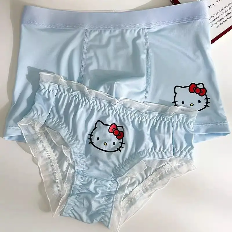 Kawaii Hello Kitty Sanrio Coppia Mutandine Ragazza Modello Comodo Cotone Traspirante Sexy Pure Lust Pantaloni Stampati Regalo di Compleanno