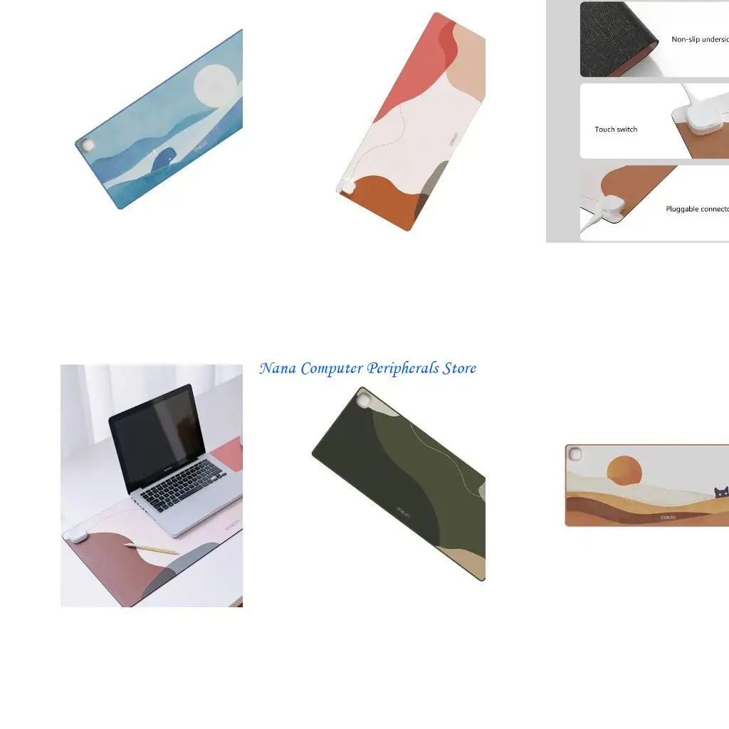 

F68C Office Decer Gaming Pad Pad Стильный 3 регулируемый уровень отопления расширенный коврик