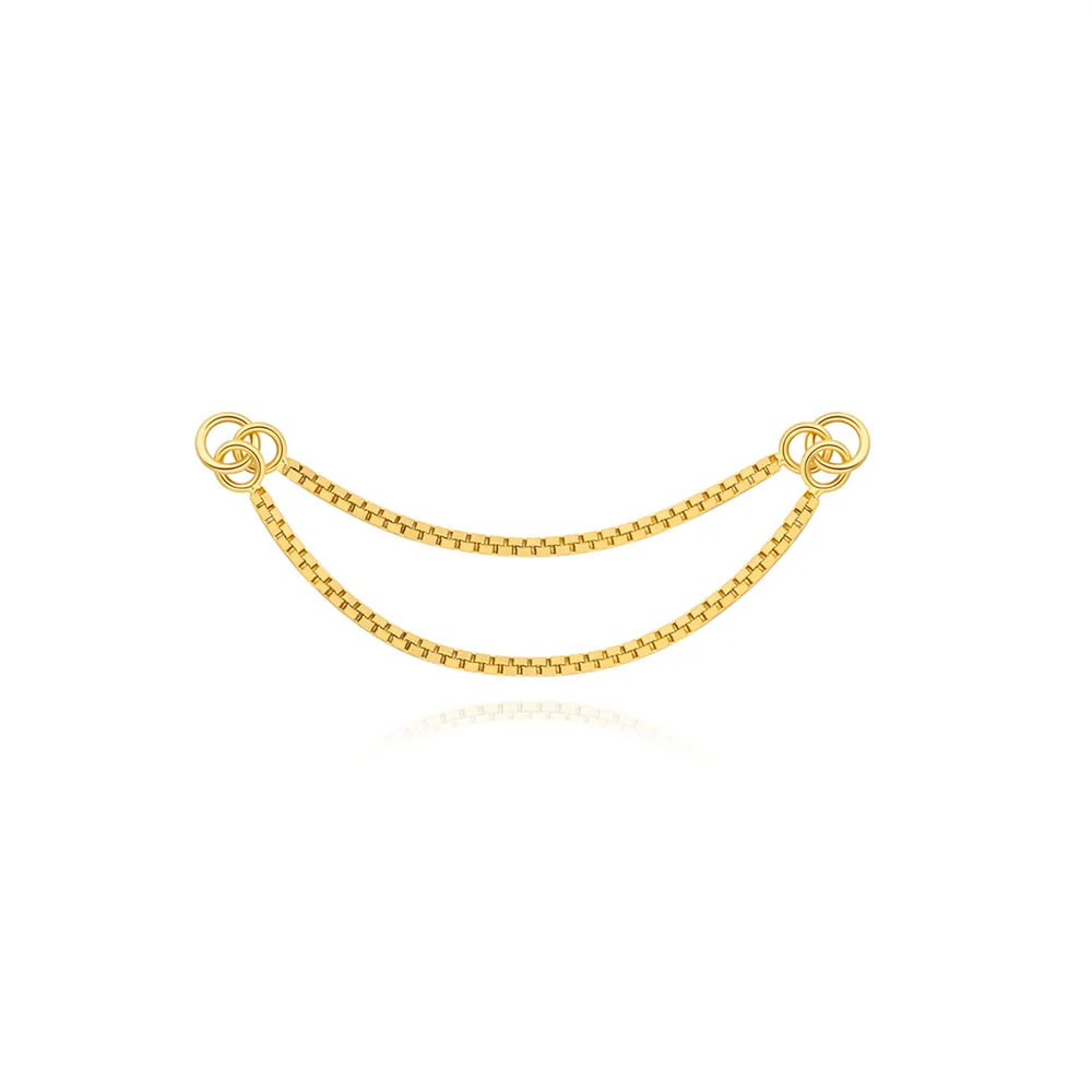 AIDE 925 Sterling Silber 9 Arten Zirkon CZ Kette Ersatzteile Rock Punk Hoop Piercing Hoops Tropfen Ohrring Edlen Schmuck Geschenk 1 stück