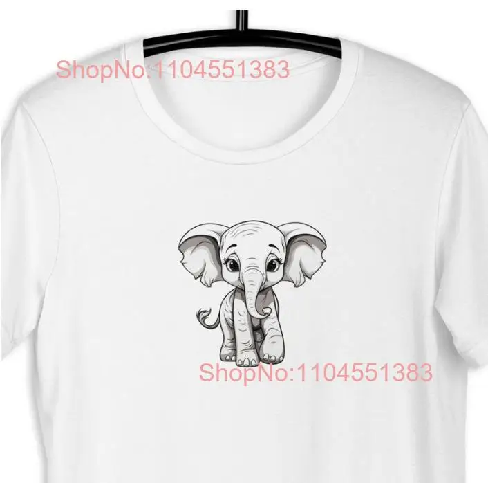 

Новая футболка унисекс, футболка со слоном, футболка с рисунком, дизайн футболки, любитель животных