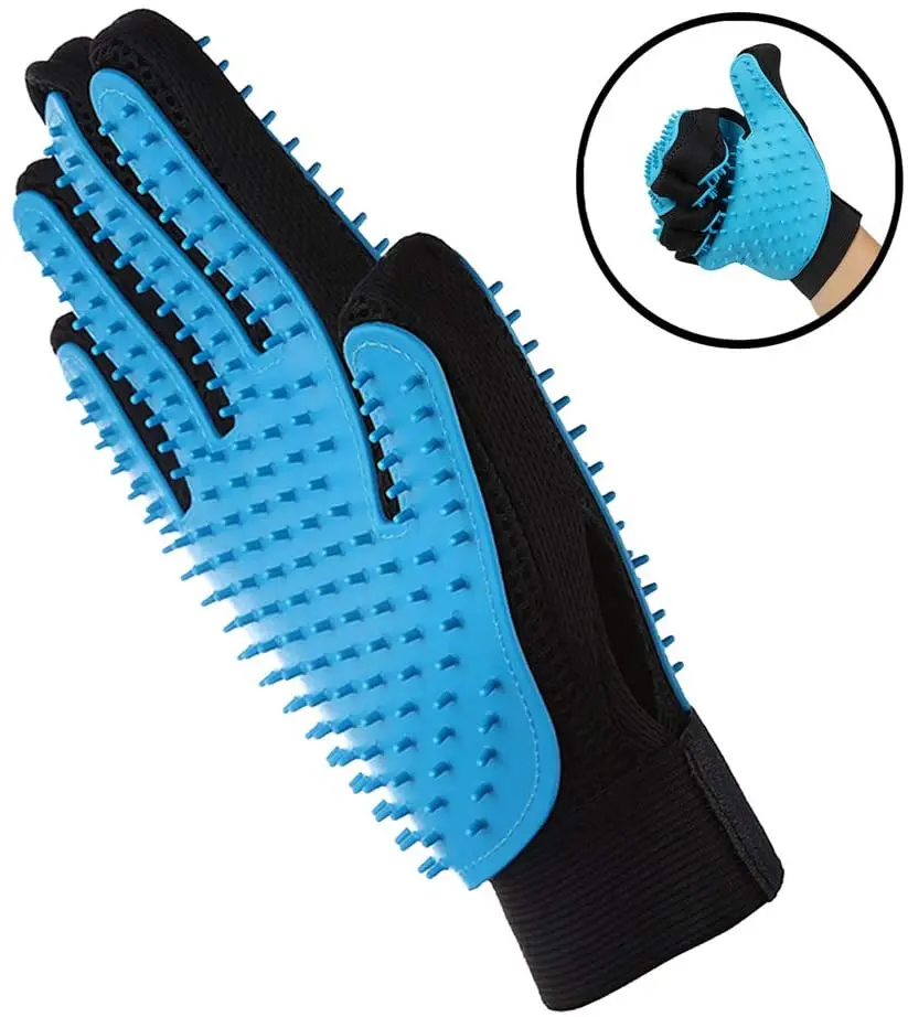 

Wholesale Pet Hair Removal Brush Double-Sided 259 Pins Massage Dog Pet Glove Cat Pet Grooming Gloves