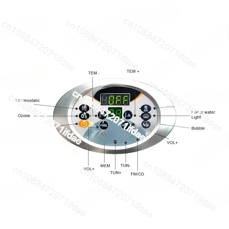 KL-819 Massage Bathtub Controller Control Board and CE Matched Bathtub Computer Spa Control System