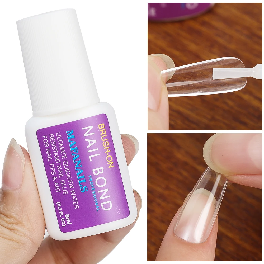 Pegamento para uñas postizas multifunción, herramienta de manicura de Gel fuerte, para extensión acrílica, DIY, 1/5 piezas