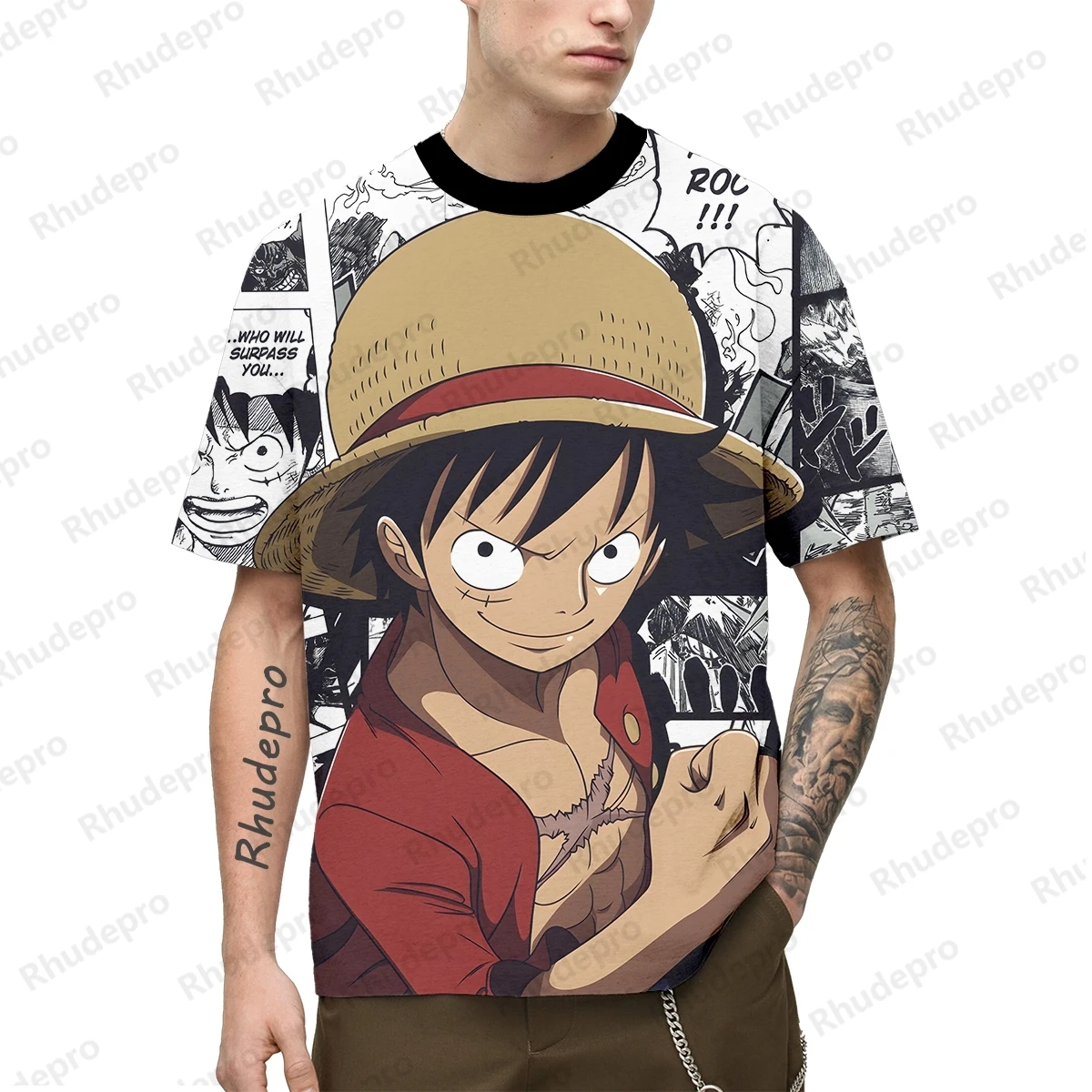 

Japan Anime New One Piece Portgas D Ace 3D Printing Cosplay T-shirt Women's And Children's Street T-shirts Large Top