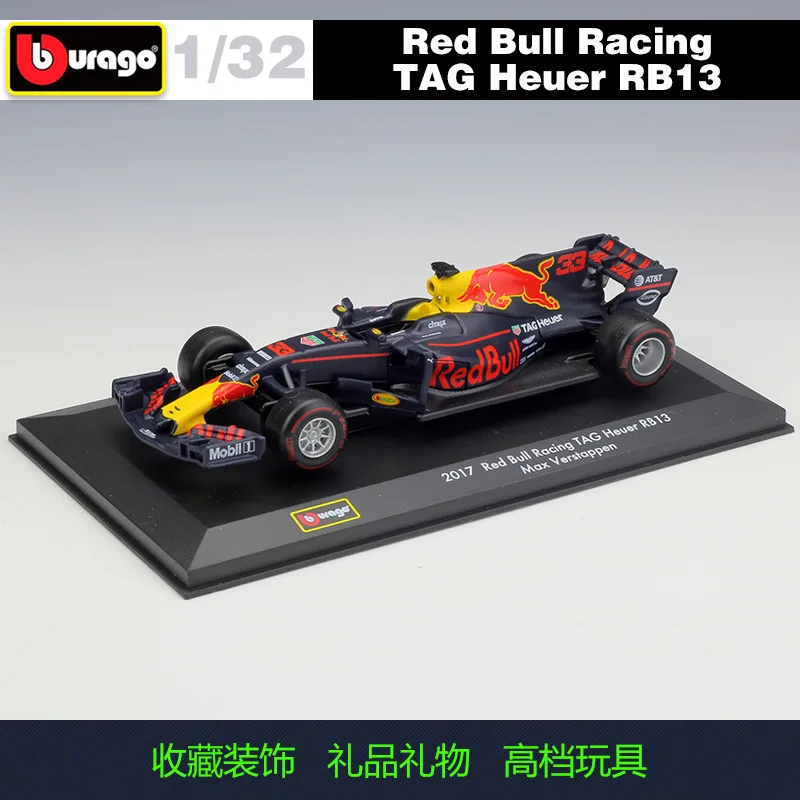 Bburago1:32 Red Bull Racing 2017 Season RB13 F1 Car Simulation Alloy Model Diecast Alloy Car Model Collectible