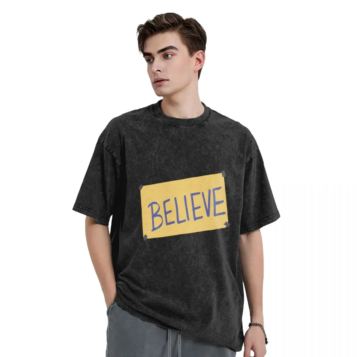 Believe Ted T-Shirt Short sleeve tee sublime vintage clothes fitted t shirts for men