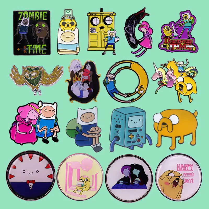 Insignia de solapa de Metal de dibujos animados de películas y televisión, broche de joyería de personaje lindo, sombrero, mochila, alfileres decorativos, Medalla