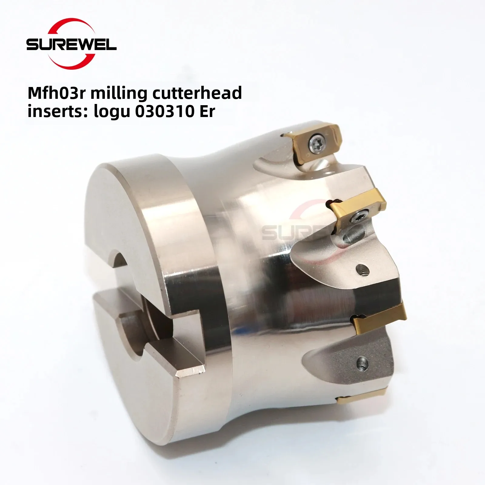 MFH03R Milling Cutterhead Fast Feed Surface Milling Cutter Coolant Hole 50 63mm for LOGU030310ER Insert Milling Fast Feed Handle