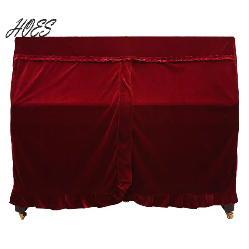 

HOES-Three-Dimensional Piano Cover, Gold Velvet Piano Cover, Thick Piano Dust Cover, Grand Piano Cover