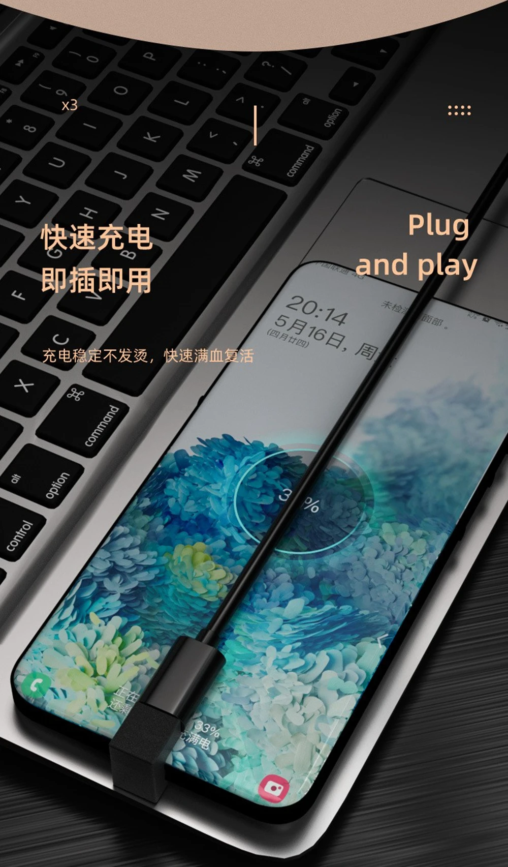 USB 3.1 10gbps C-type male female OTG converter adapter with U-shaped 90 degree angle suitable for Huawei Xiaomi converter
