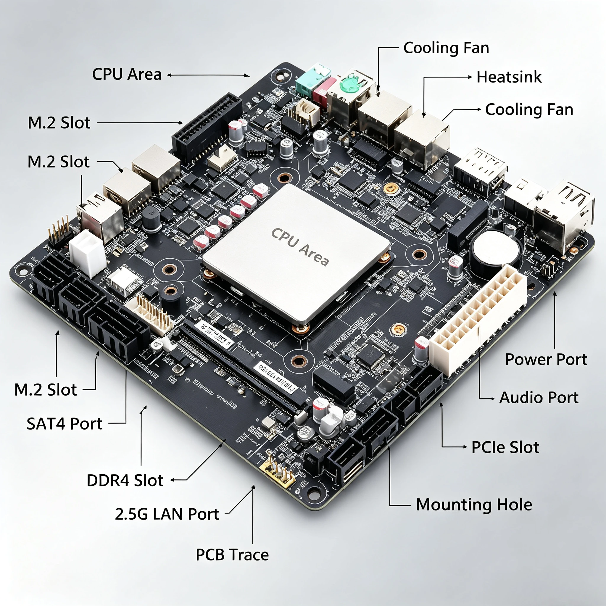 Carte mère N150 NAS Mini ITX,  - Mini Itx Dual 2.5G Nas Motherboard avis et prix