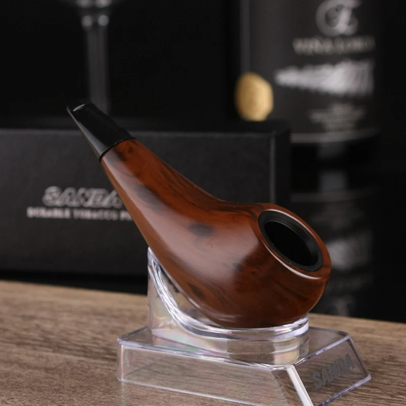 Handmade Solid Wood Pipe Heather Wood Grain Vintage Vintage Filter Pipe Smoke, Men, Gifts, Smoking Gadgets