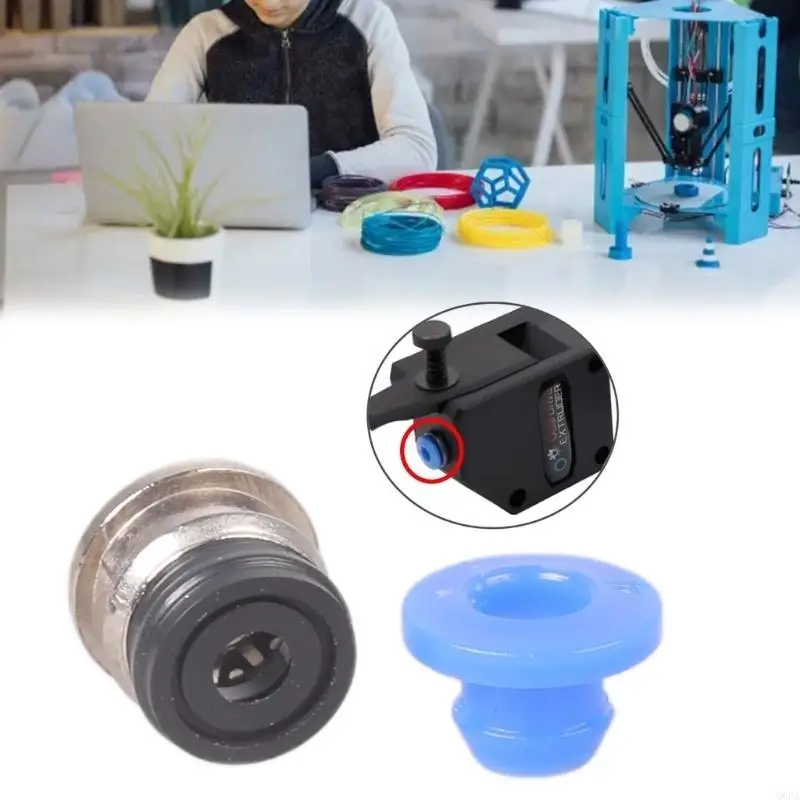 Conector de extrusor Bowden ECAS04, Clips de pinza integrados, cabezal de válvula neumática de PTFE para extrusora de accionamiento VORON