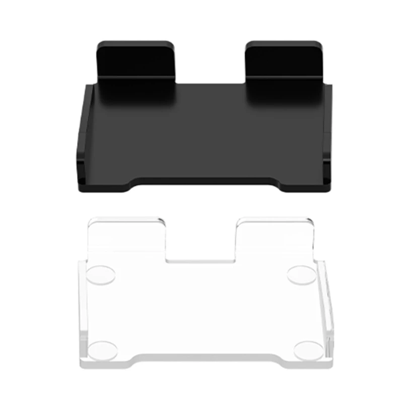 96BA Schwarz/klarer Desktop-Halter für Stream Deck 2 mit Silikon-Pad-Acryl-Ständerhalter – Detail 1