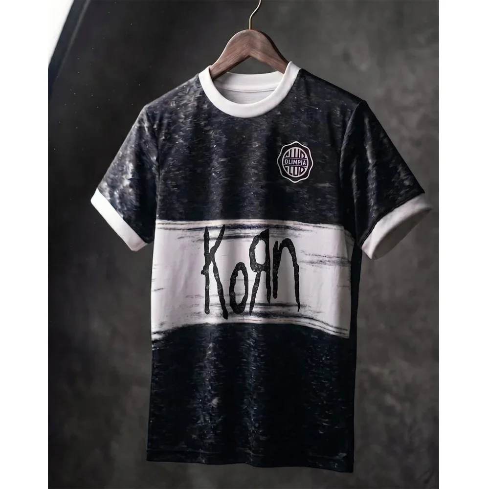 2026 Blokecore Nu-Metal Grunge Fusion Style Korn Club Olimpia Soccer Jersey Adults & Kids T-Shirt Family Casual Sportswear Top