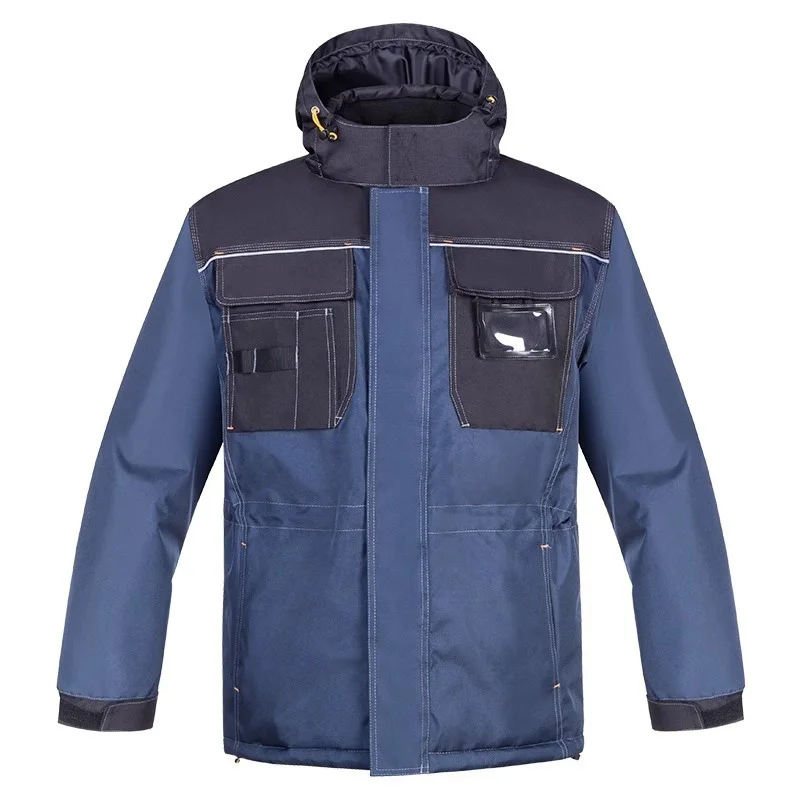 Winter Work Coat For Men Utility Jacket insulated winter work coat with pockets and zipper