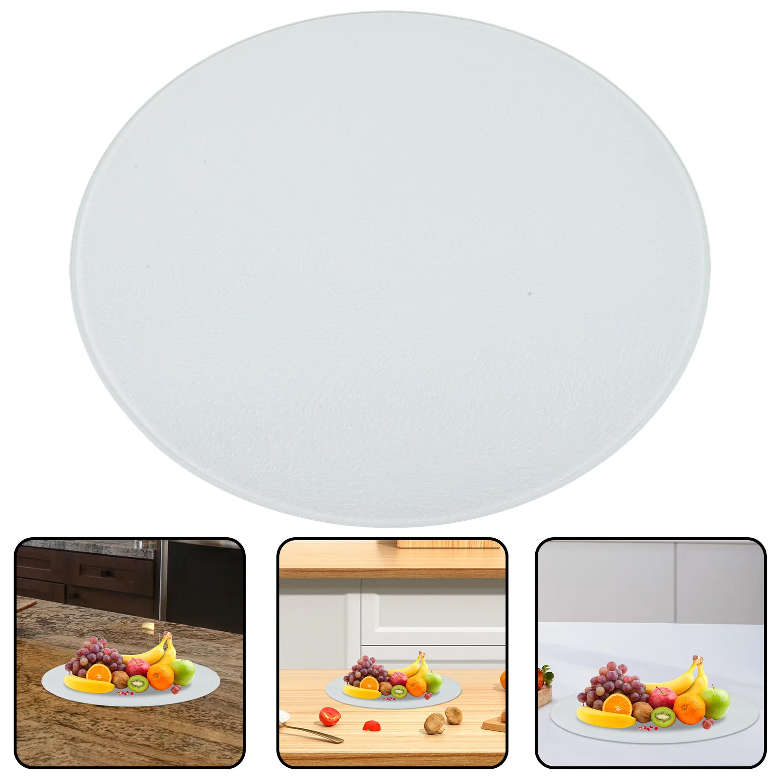 

Kitchen Cutting Board Tempered Glass Non-Slip Bottom Household Chopping Board for Meat Vegetable Cutting Boards for Kitchen
