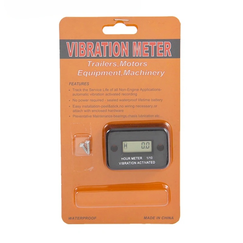 New Vibration Hour Meter With Battery Timer With Induction Portable Motorcycle Digital Meter Jet Ski Timer Accumulator