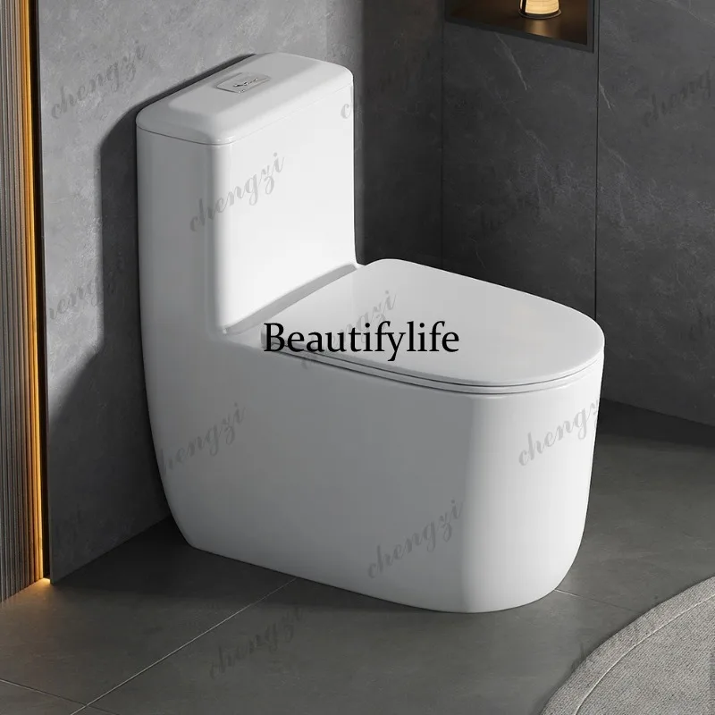 Flush toilet, large impulse, super swirl siphon type, household water-saving homestay, hotel deodorant toilet
