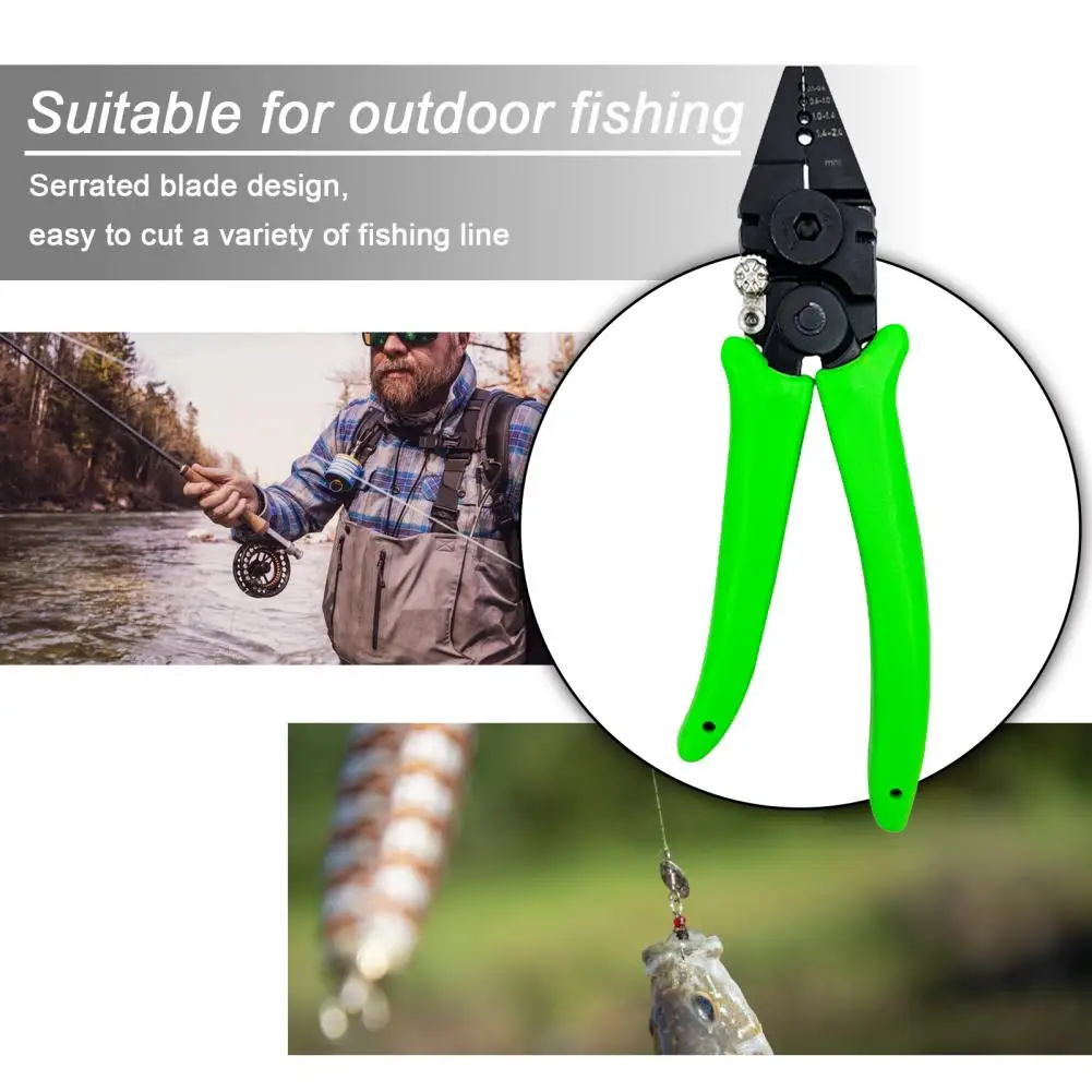 Long Lasting Fishing Pliers Ergonomic Carbon Steel Fishing Pliers Anti-slip Handle Terminal Marker Wire Rope for Fishing