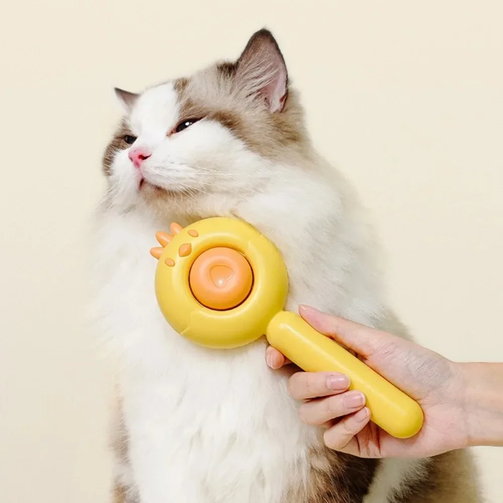 Pet Hair Removal Cleaning Brush One Click Deep Massage Comb Eco-Friendly Hair Go Floating Brush for Pet Care