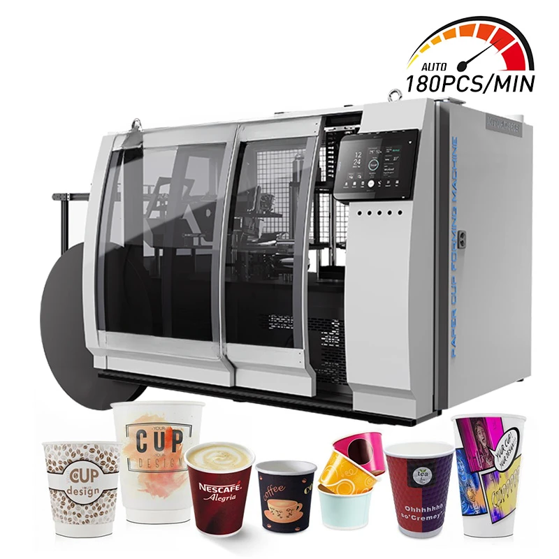 Newly Designed 180pcs/min High-speed Paper Cup Making Machine Fully Automatic      s