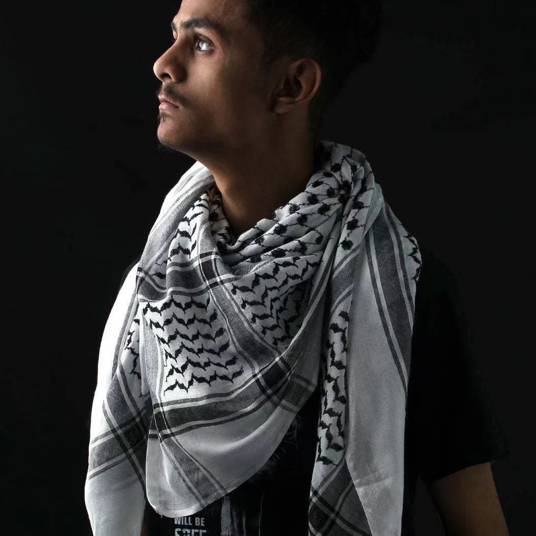 Outdoor Arab Square Scarf Outdoor Camping Hiking Cycling Shemagh Keffiyeh Shawl Neck Cover Airsoft CS Head Wrap Desert Scarve