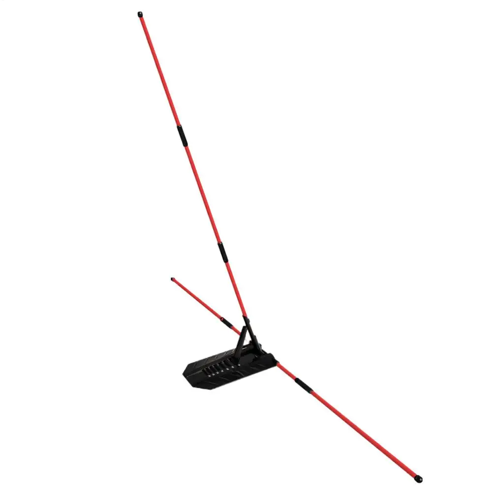 NONE Tige d'alignement de Swing de Golf, support de bâton d'alignement de Golf, plaque de pratique de Swing, entraîneur d'angle de Swing, aide à la Correction des Postures réglables 3