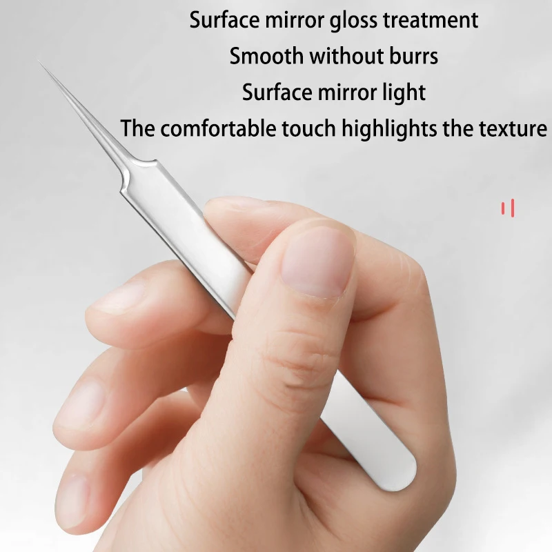 美容院の黒ずみやニキビを除去するためのプロフェッショナルピンセット、黒ずみクリーニングツール、フェイシャルスキンケアツール2/3個