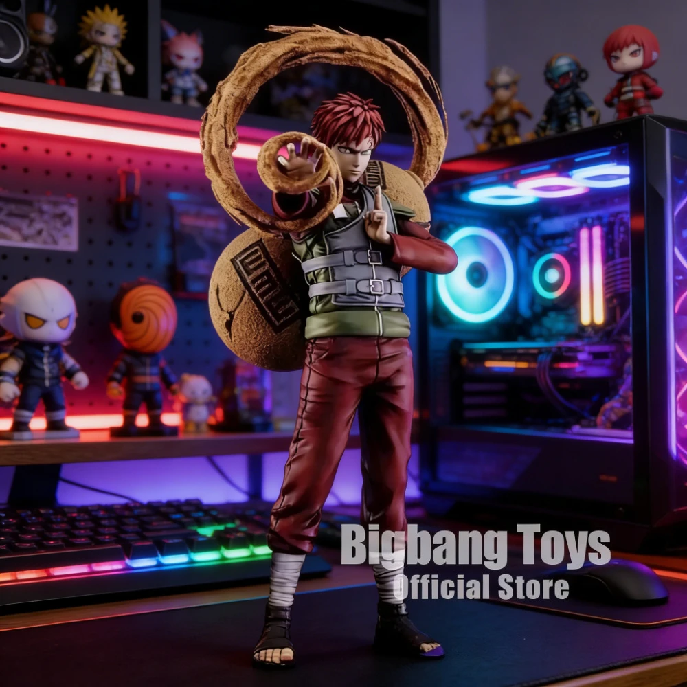 Figura de Anime de 25-27 cm, Figura de NARUTO, Figura de Gaara, Estatua de PVC GK, Modelo Coleccionable, Juguetes, Regalos