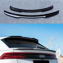 Rear Roof Lip Spoiler  For Audi Q8 S-Line 2019+ Rear Wing ABS Plastic Gloss Black Car Tail Trunk Wing Universal Spoiler