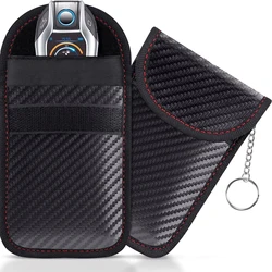 Faraday Bag for Key Fob, Faraday Cage Protector, Car RFID Signal Blocking Key Fob Protector, Double-Layers of Shielding