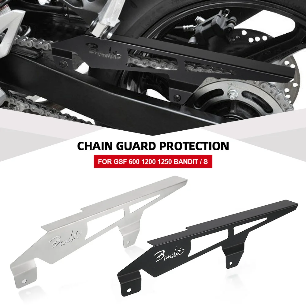 

GSF600 GSF1200 GSF1250 Aluminum Rear Chain Cover Sprocket Chain Belt Guard Motorcycle FOR SUZUKI GSF 600 1200 1250 Bandit / S