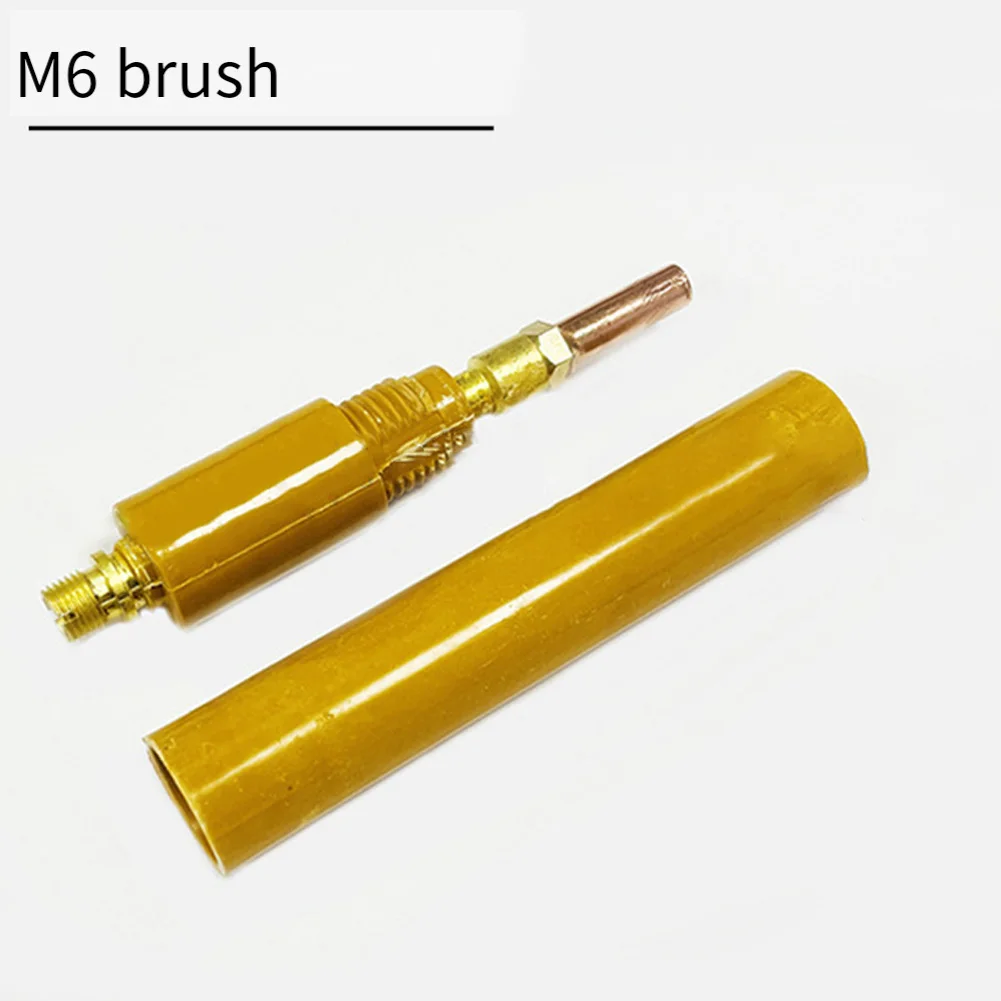 Welding brush handle and M6 M8 M10 weld cleaning brush head set for precise weld seam cleaning heat resistant bakelite 1 piece