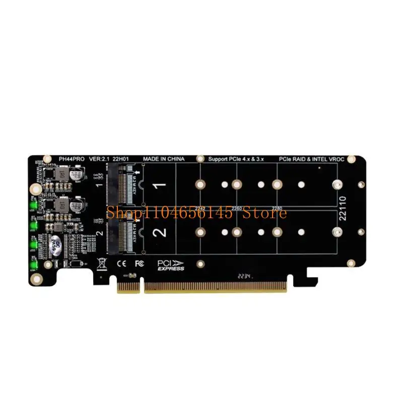 652F PCIE X16 to for M.2 M-key NVME x 4 SSD 2U Server for RAID Array Expansion Split