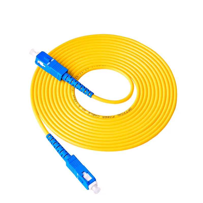 

50 Pcs SC UPC to SC UPC Simplex 3.0mm PVC Single Mode Fiber Patch Cable 1M 2M 3M Fibra Optica Jumper