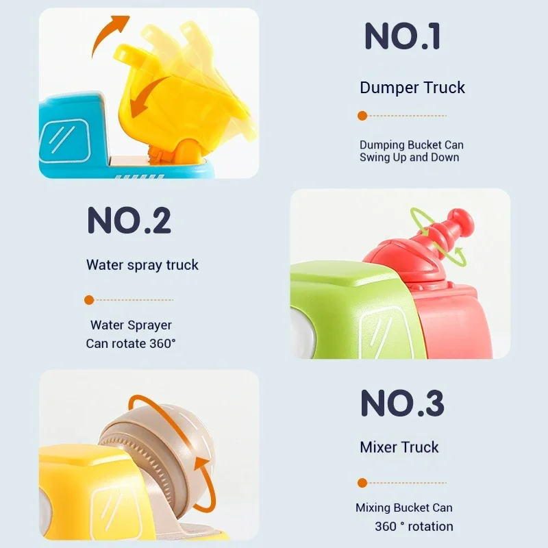 Children Electric Track Train Steam Rail with Light&Music Mini Engineering Car Set Kids Puzzle Boy Toys Xmas Gifts