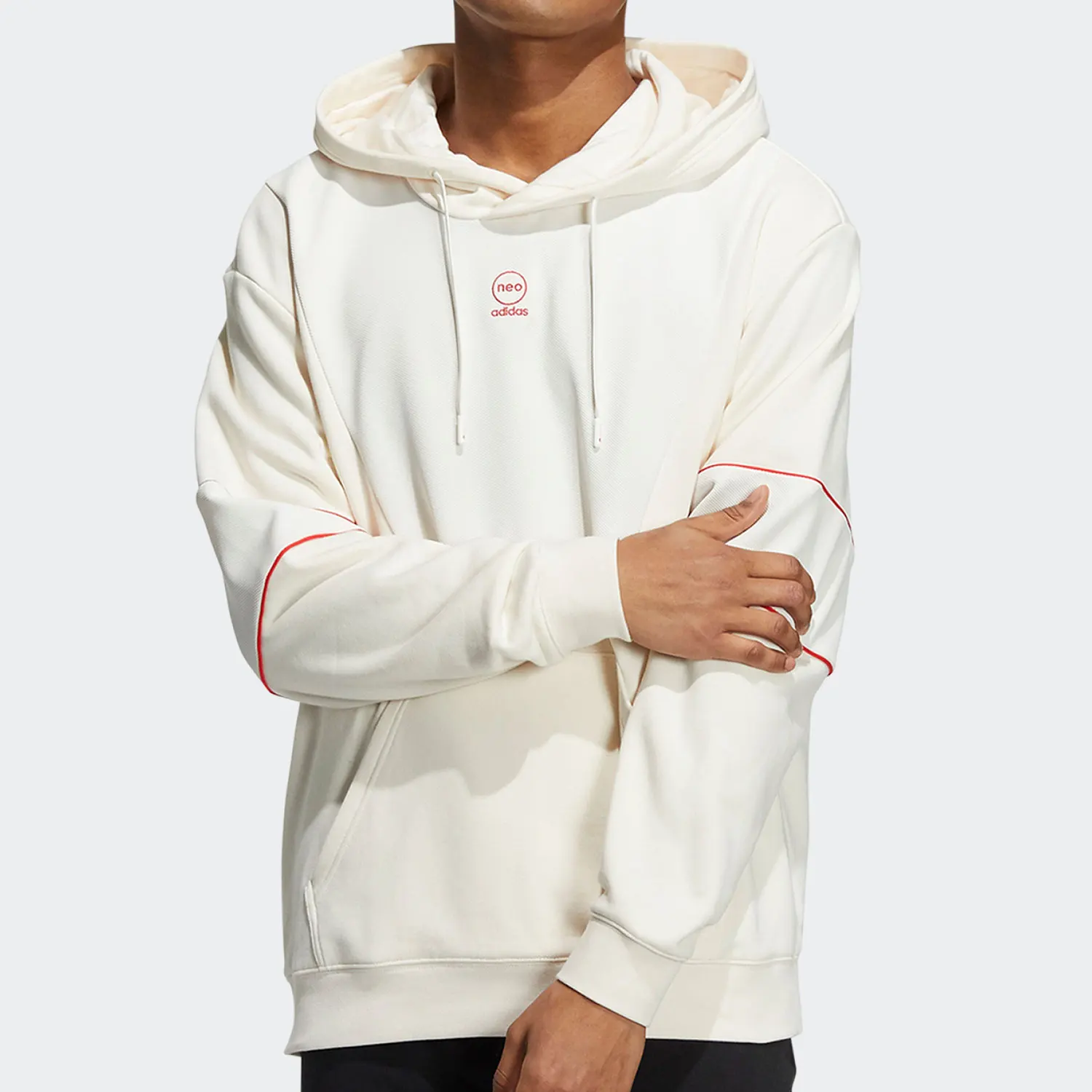 

Adidas Официальный оригинальный сезон, новая мужская повседневная свободная толстовка с капюшоном HC9729