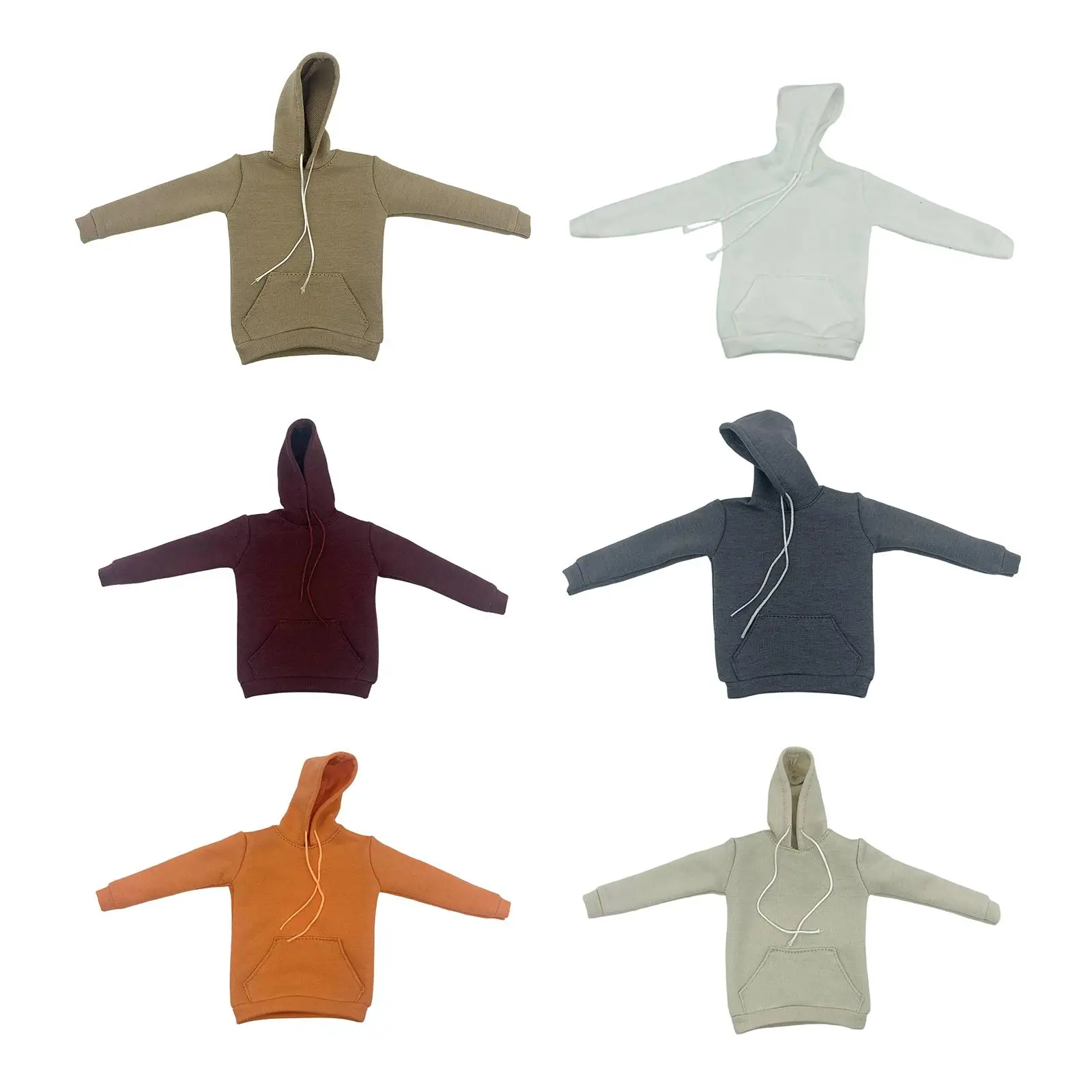 

Комплект одежды для фигурок в масштабе 1/6, модный костюм для мужчин и женщин, одежда для переодевания, реалистичная толстовка/худи с длинными рукавами