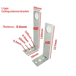 New Ceiling Antenna Bracket Omni-directional Radio Mushroom 4G 5G Aerial Holder 0.6mm 1mm Thick L / U Type