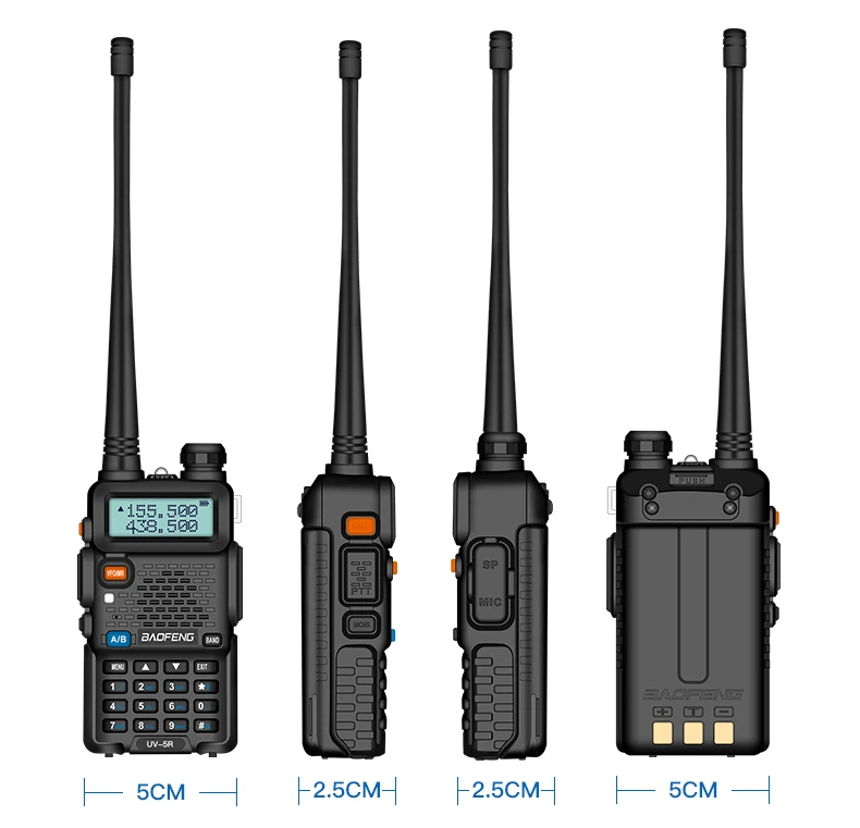 Hot Baofeng UV-5R 8W True High Power Powerful CB Portable Walkie Talkie Long Range 10km FM Two Way Radio  uv5r Hunting Radios