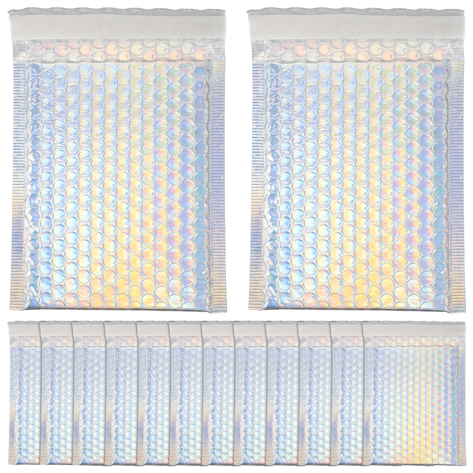 

16pcs Anti-loss Bubble Bags 15x18cm Thickened Waterproof Mailing Bags for Business Shipping Envelopes Adhesive Packaging Folder