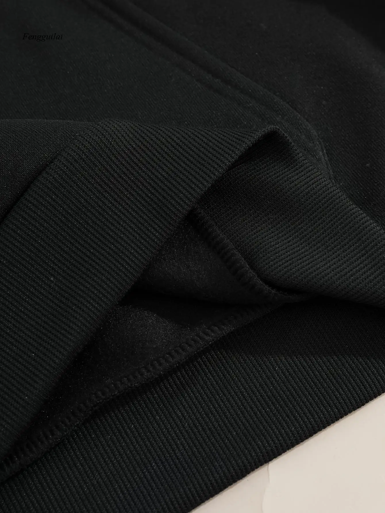 เสื้อสเวตเชิ้ตมีฮู้ดพิมพ์ลายขากรรไกรสุดสร้างสรรค์ เสื้อจั๊มเปอร์แขนยาวลำลองมีกระเป๋า ยืดได้เล็กน้อย